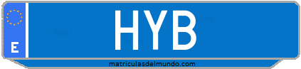 Matrícula de taxi HYB