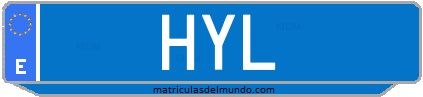 Matrícula de taxi HYL