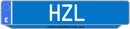 Matrícula de taxi HZL