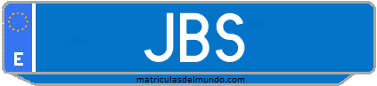 Matrícula de taxi JBS