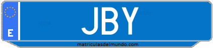 Matrícula de taxi JBY