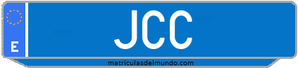 Matrícula de taxi JCC