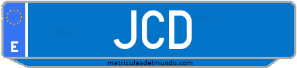 Matrícula de taxi JCD