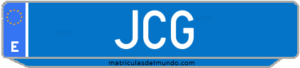 Matrícula de taxi JCG