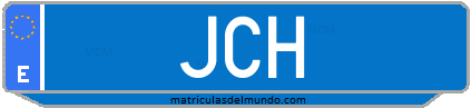 Matrícula de taxi JCH