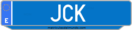 Matrícula de taxi JCK