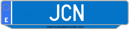 Matrícula de taxi JCN