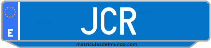 Matrícula de taxi JCR