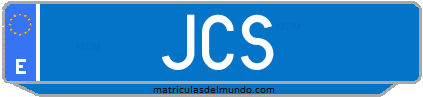 Matrícula de taxi JCS