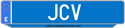 Matrícula de taxi JCV