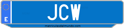 Matrícula de taxi JCW
