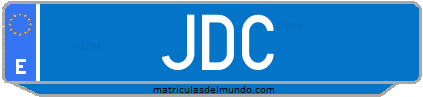 Matrícula de taxi JDC