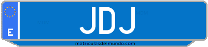 Matrícula de taxi JDJ