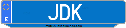 Matrícula de taxi JDK