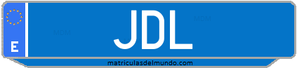 Matrícula de taxi JDL