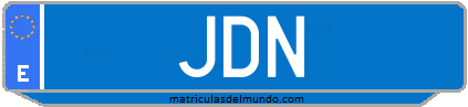 Matrícula de taxi JDN