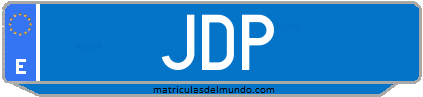 Matrícula de taxi JDP