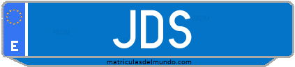 Matrícula de taxi JDS