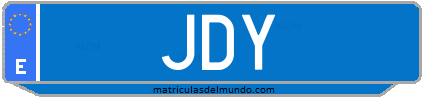 Matrícula de taxi JDY