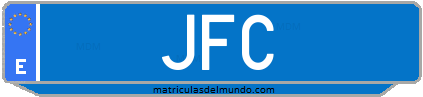 Matrícula de taxi JFC