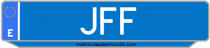 Matrícula de taxi JFF