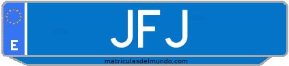 Matrícula de taxi JFJ