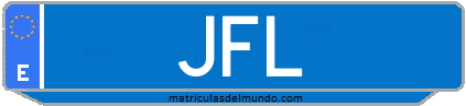 Matrícula de taxi JFL