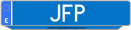 Matrícula de taxi JFP