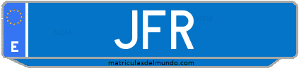 Matrícula de taxi JFR