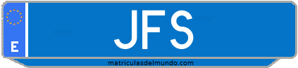 Matrícula de taxi JFS