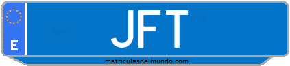 Matrícula de taxi JFT
