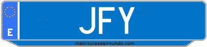 Matrícula de taxi JFY