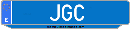 Matrícula de taxi JGC