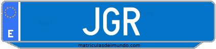 Matrícula de taxi JGR