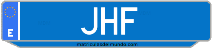 Matrícula de taxi JHF