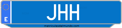 Matrícula de taxi JHH