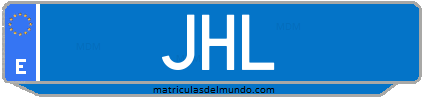 Matrícula de taxi JHL