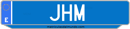 Matrícula de taxi JHM