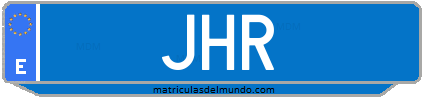 Matrícula de taxi JHR