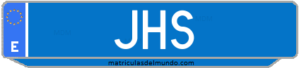 Matrícula de taxi JHS