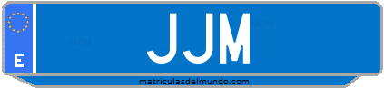 Matrícula de taxi JJM