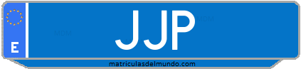 Matrícula de taxi JJP