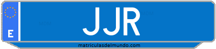 Matrícula de taxi JJR