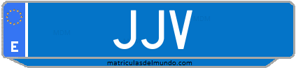 Matrícula de taxi JJV