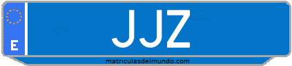 Matrícula de taxi JJZ