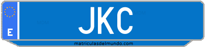 Matrícula de taxi JKC