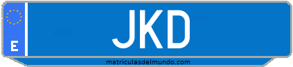 Matrícula de taxi JKD