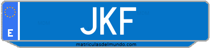 Matrícula de taxi JKF