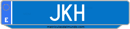 Matrícula de taxi JKH