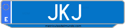 Matrícula de taxi JKJ